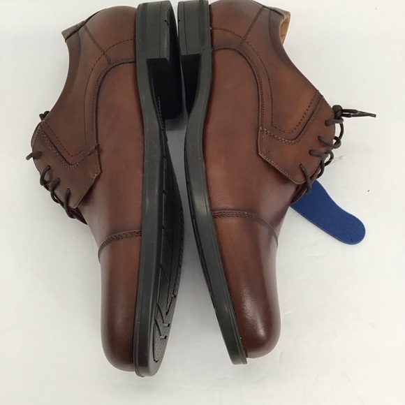 Florsheim Midtown Men’s Cap Toe Oxford Loafer Cognac Career Casual NWT Size 12
